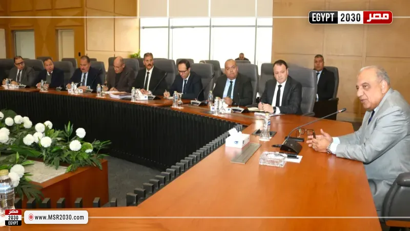 جانب من اجتماع وزير الكهرباء