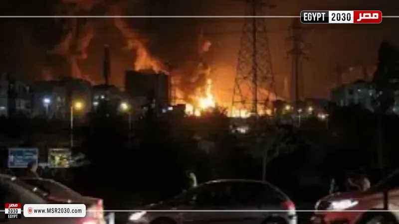 اندلاع حريق في مصفاة نفط إسرائيلية إثر هجوم صاروخي