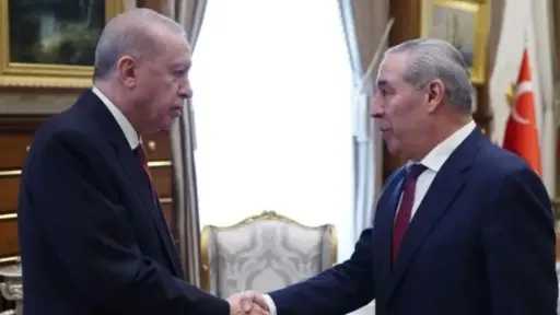 نائب رئيس فلسطين يطلع أردوغان على آخر مستجدات الأوضاع بالأراضي المحتلة