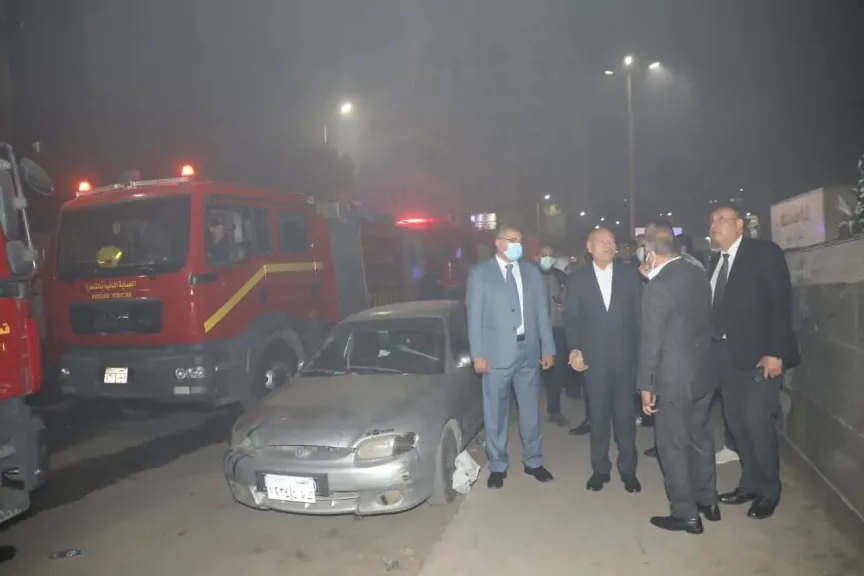 حريق مصنع ملابس بالزيتون