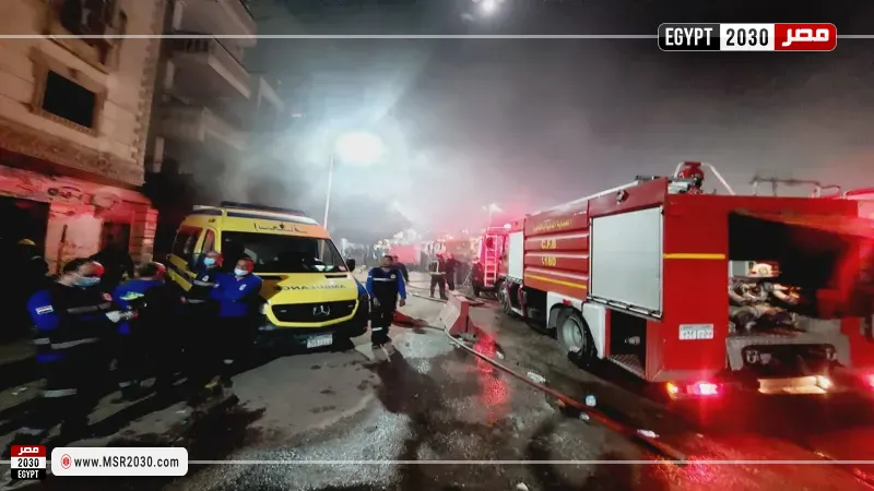  حريق عقار الزيتون