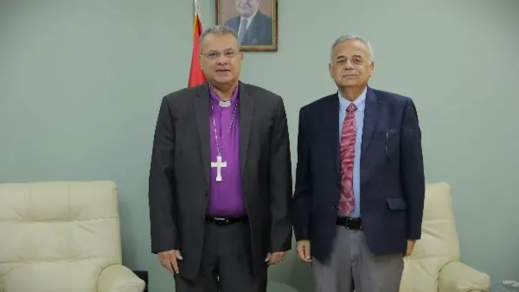 القس أندريه زكي يستقبل رئيس الطائفة المعمدانية في الأردن