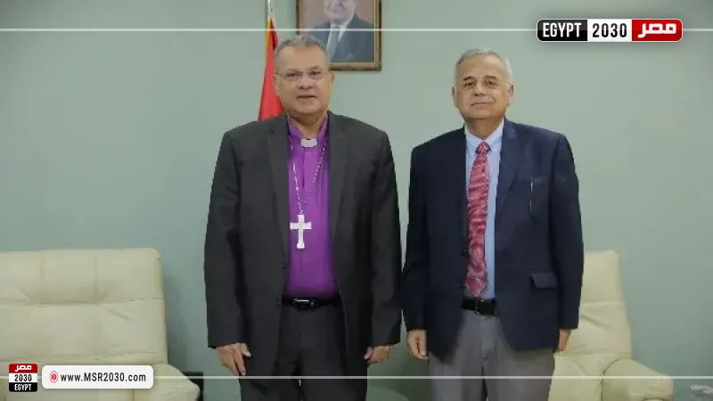 القس أندريه زكي يستقبل رئيس الطائفة المعمدانية في الأردن