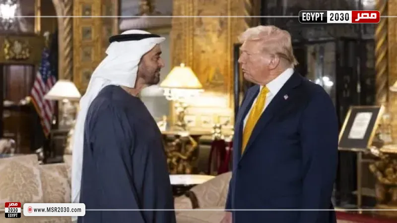 محمد بن زايد وترامب يبحثان تطورات أوضاع المنطقة