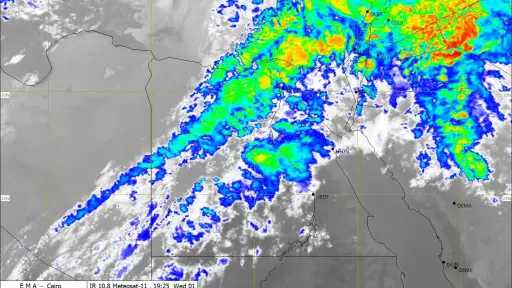 حالة الطقس اليوم.. أمطار رعدية غزيرة تغطي شمال البلاد وزحف للرمال المثارة نحو الصعيد