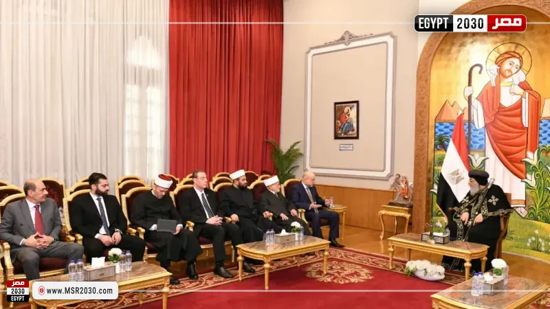 البابا تواضروس لقاضي قضاة فلسطين: مصر على مر العصور تدعم القضية الفلسطينية وتساند حقوق الشعب الفلسطيني المشروعة