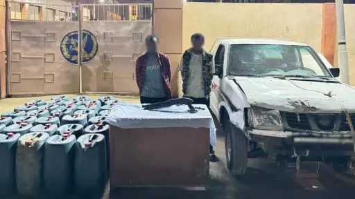 ضبط شخصين بحوزتهما قرابة 2 طن مواد بترولية قبل بيعها بالسوق السوداء فى أسوان