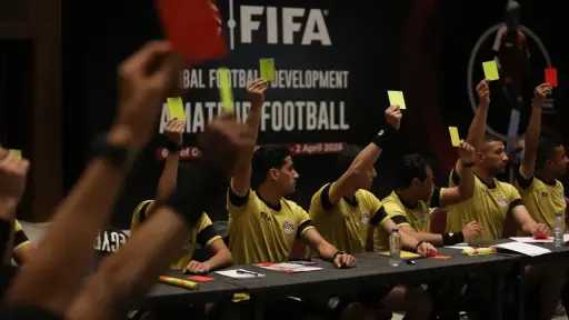 انطلاق اليوم الأول لمعسكر الحكام الواعدين بمحاضرات نظرية وتدريبات عملية