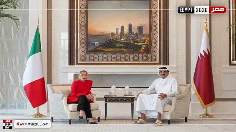 أمير قطر وميلوني يدعوان إلى مسار دبلوماسي لاحتواء أزمة الشرق الأوسط