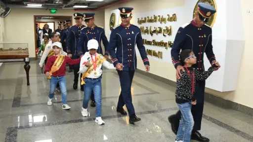 القوات المسلحة تشارك أطفال مصر الاحتفال بيوم اليتيم