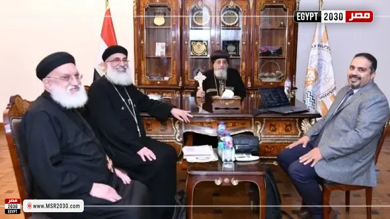 البابا تواضروس يلتقي وكيل إكليريكية الإسكندرية لمناقشة مستجدات العملية التعليمية