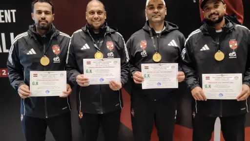 مدربو حراس المرمى في قطاع الناشئين بالأهلي يجتازون دورة اتحاد الكرة المتطورة