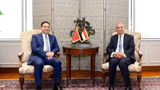 وزير الخارجية يستقبل نظيره المغربى ويبحثان تعزيز العلاقات الثنائية ومستجدات الوضع الاقليمى