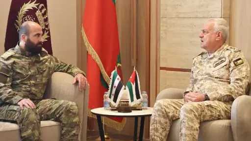 مباحثات أردنية سورية لتعزيز التعاون العسكري ومكافحة الإرهاب... مباحثات أردنية سورية لتعزيز التعاون العسكري ومكافحة الإرهاب وتهريب المخدرات