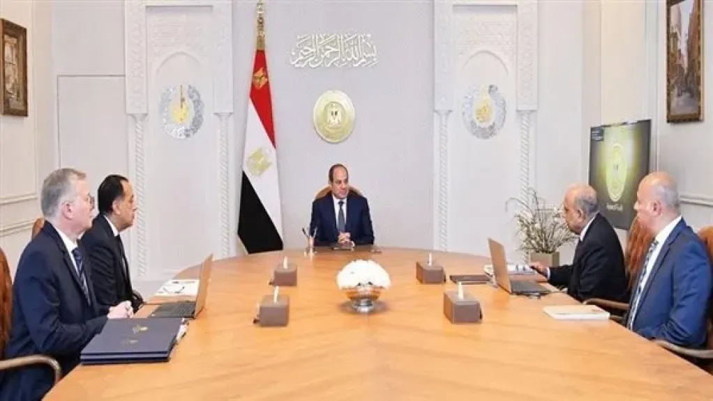 الرئيس السيسي خلال الاجتماع