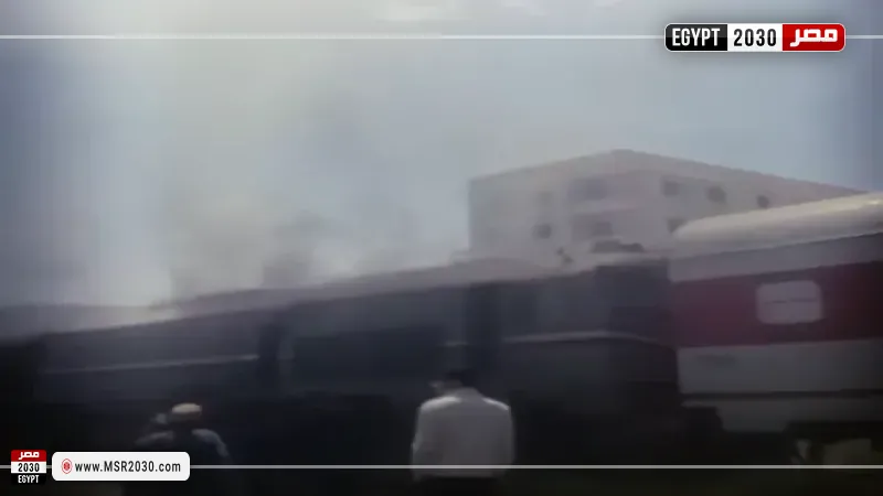 حريق محدود بعربة قطار 