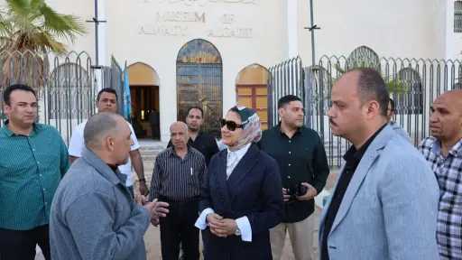 تمهيدا للافتتاح.. محافظ الوادى الجديد تتابع أعمال تطوير... تمهيدا للافتتاح.. محافظ الوادى الجديد تتابع أعمال تطوير متحف آثار الوادى الجديد