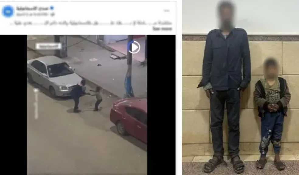 ضبط أب بالإسماعيلية تعدى على نجله بسبب التسول