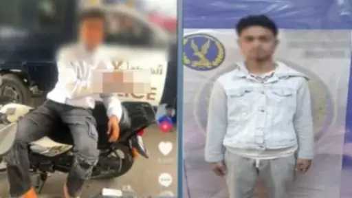 حبس طالب بتهمة التلويح بإشارات خادشة أمام سيارة شرطة في القاهرة