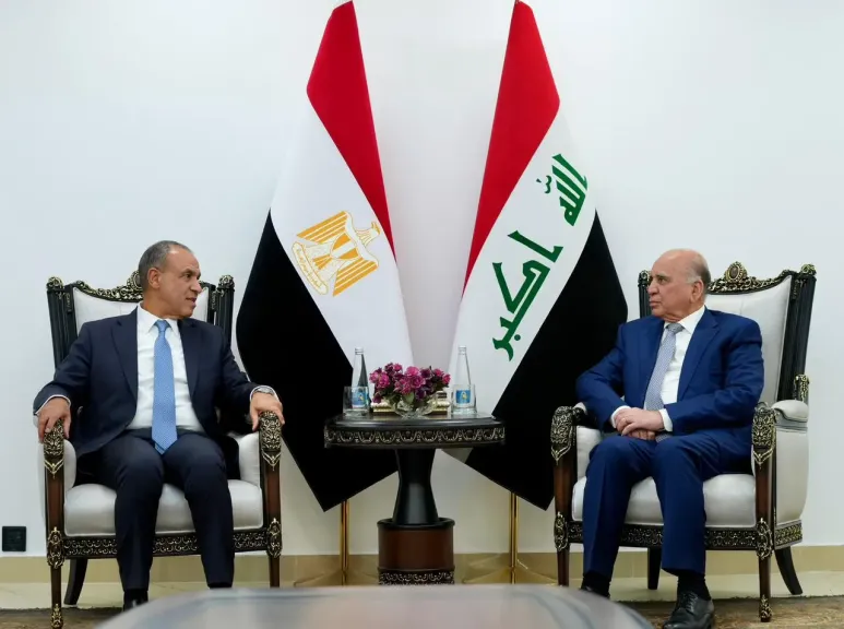 وزير الخارجية ونظيره العراقي 