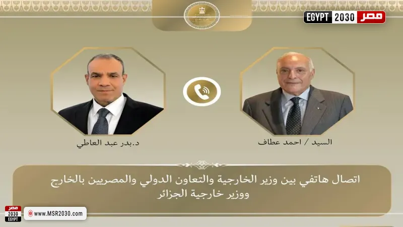 وزير الخارجية يبحث مع نظيره الجزائري جهود خفض التصعيد فى المنطقة