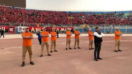 ممرات آمنة للاعبين والحكام.. استعدادات أمنية مكثفة لتأمين... ممرات آمنة للاعبين والحكام.. استعدادات أمنية مكثفة لتأمين مباراة الأهلي وسموحة