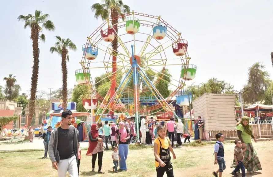 حديقة الميرلاند تمتلئ بالمحتفلين في شم النسيم.. تفاصيل