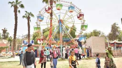 حديقة الميرلاند تمتلئ بالمحتفلين في شم النسيم.. تفاصيل