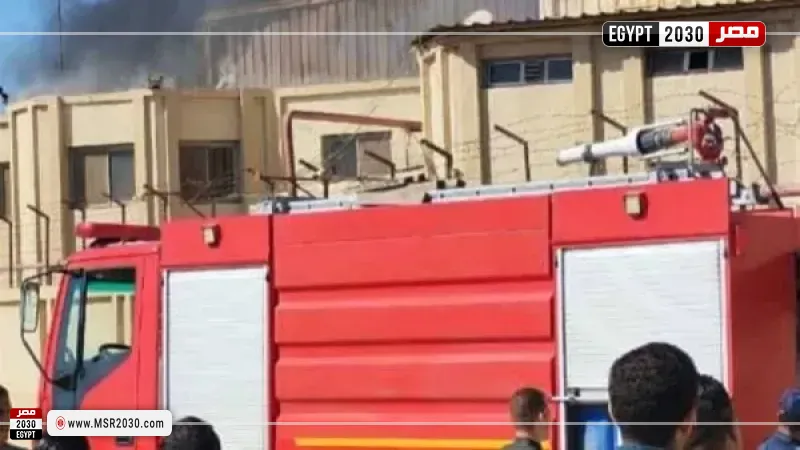 حريق مستشفى المنصورة 