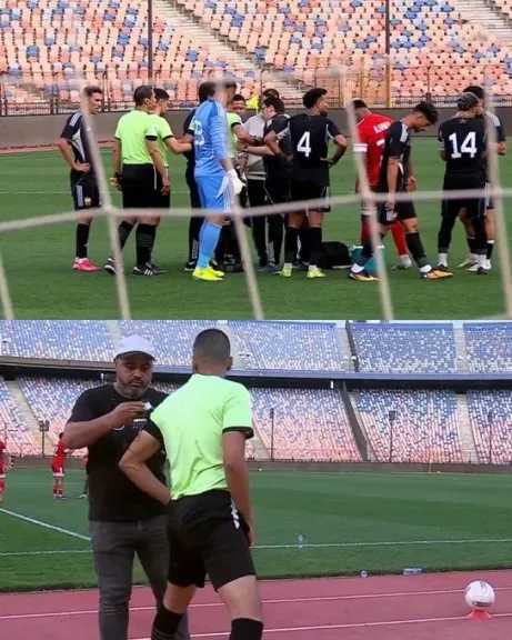 الكشف عن طبيعة إصابة مصطفى الشهدي حكم مباراة مودرن سبورت والجونة