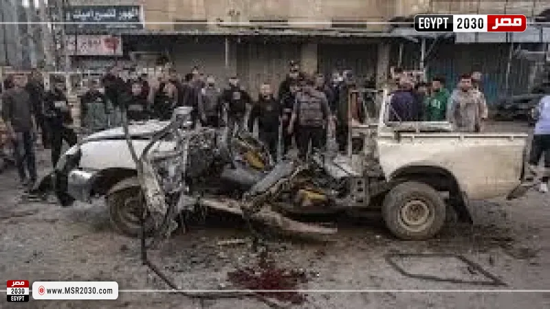 استشهاد 4 فلسطينيين بينهم طفل إثر غارة إسرائيلية على سيارة شرطة في غزة