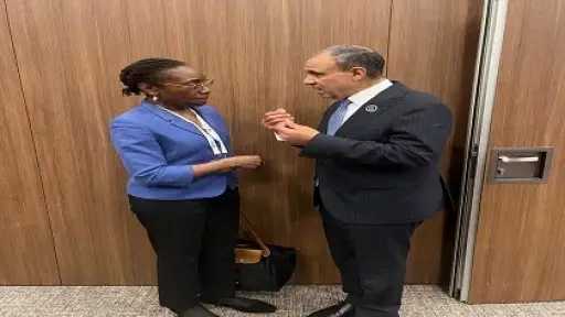 عبد العاطي يعقد لقاءً جانبياً مع رئيسة المجموعة الدولية للأزمات على هامش أعمال منتدى أنطاليا