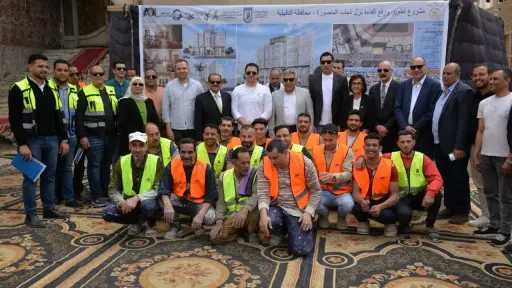 محافظ الدقهليه ووزير الشباب يتفقدان أعمال التطوير باستاد المنصورة الرياضي ونزل الشباب