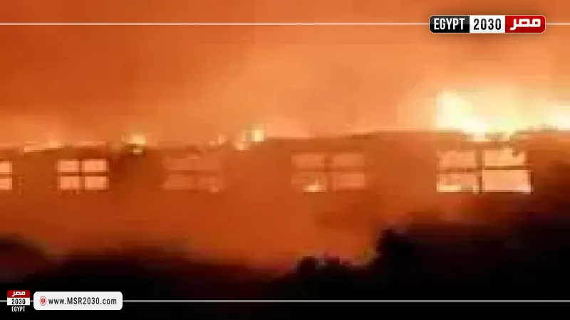 حريق مزرعة دواجن في مرسى مطروح