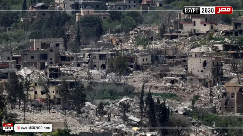 أثار الدمار في جنوب لبنان