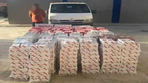 ضبط 20 ألف عبوة سجائر مهربة داخل محل غير مرخص بالأزبكية