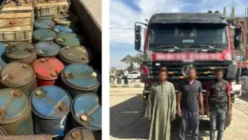 ضبط 7 أطنان سولار قبل تهريبها وبيعها في السوق السوداء بقنا