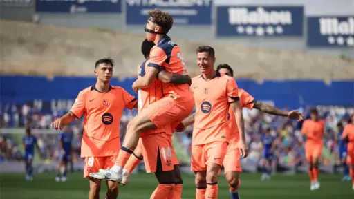 برشلونة يحسم مواجهة خيتافي بثنائية ويعزز صدارته في الدوري الإسباني