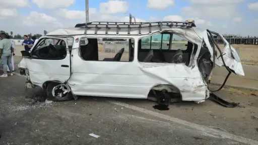 إصابة 9 أشخاص في انقلاب ميكروباص على طريق طنطا – كفر الشيخ الدولي