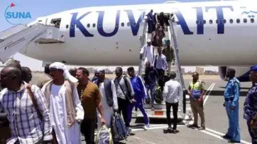 هبوط أول رحلة دولية مباشرة للخطوط الجوية الكويتية بمطار الخرطوم