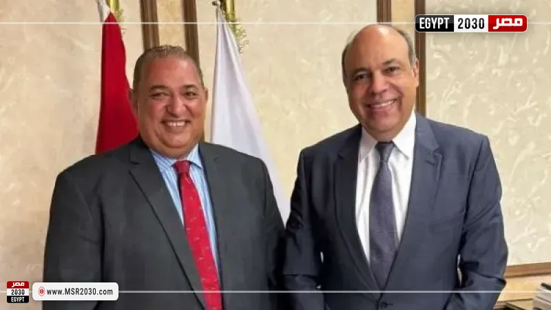 محمد رحمة مع وزير الطيران المدني