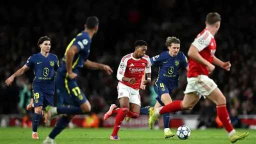 دوري أبطال أوروبا: آرسنال يتقدم على أتلتيكو مدريد بهدف في الشوط الأول