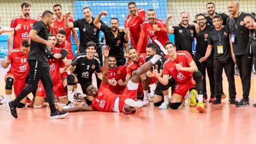 رجال طائرة الأهلي يواجه الفتح الرباطي المغربي في ربع نهائي بطولة إفريقيا