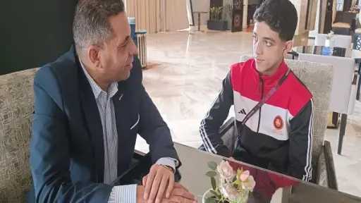 اتحاد المصارعة يكرم البطل عبد الله حسونة على هامش البطولة الإفريقية