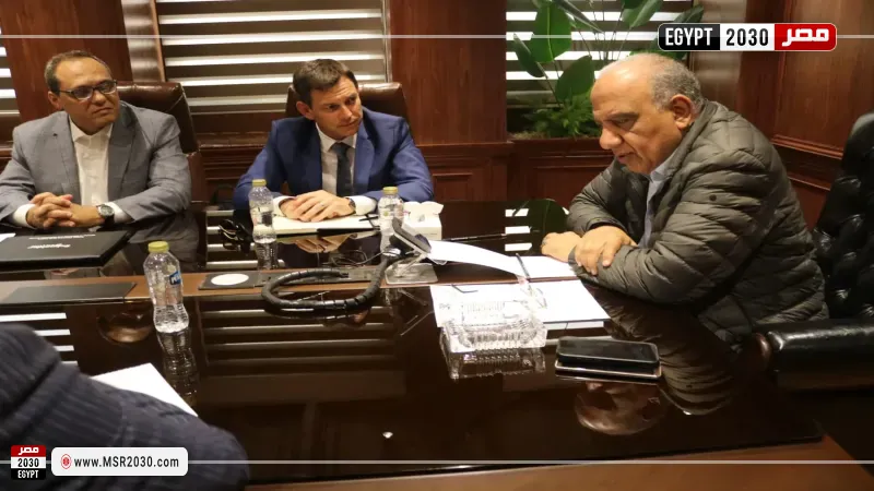 وزير الكهرباء خلال المباحثات