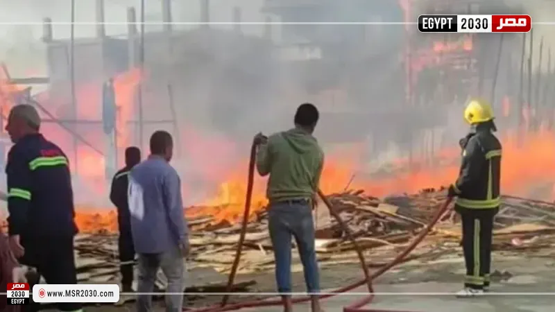  حريق لوكيشن ”بيت بابا 2” 