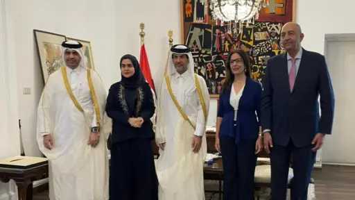 وزيرة الثقافة تستقبل سفير قطر بالقاهرة وتبحث سبل تعزيز التعاون الثقافي بين البلدين