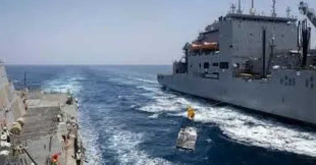 عاجل.. حريق في  ميناء صقر الإماراتي