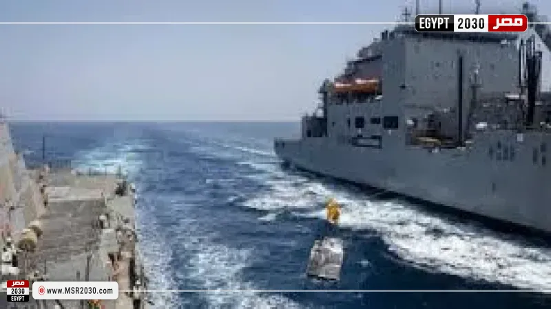 حريق في  ميناء صقر الإماراتي