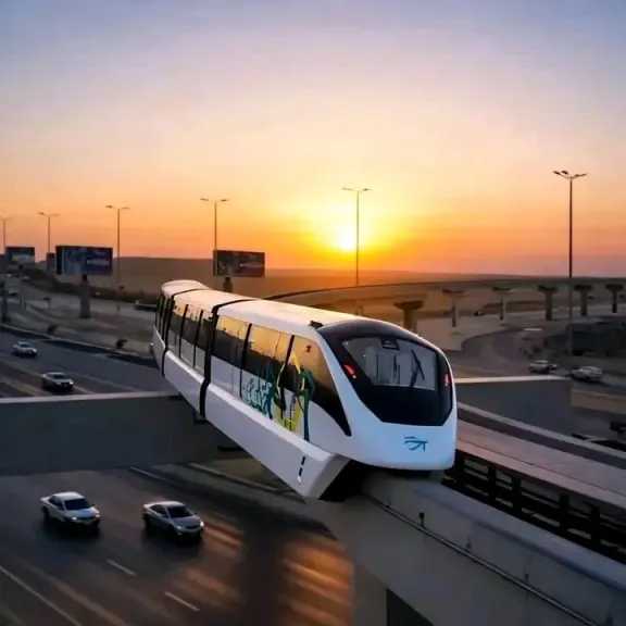 بدون سائق.. المونوريل يحلق في سماء القاهرة في أول أيام تشغيله